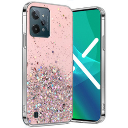 Чехол до Realme C31, Glittery, розовый