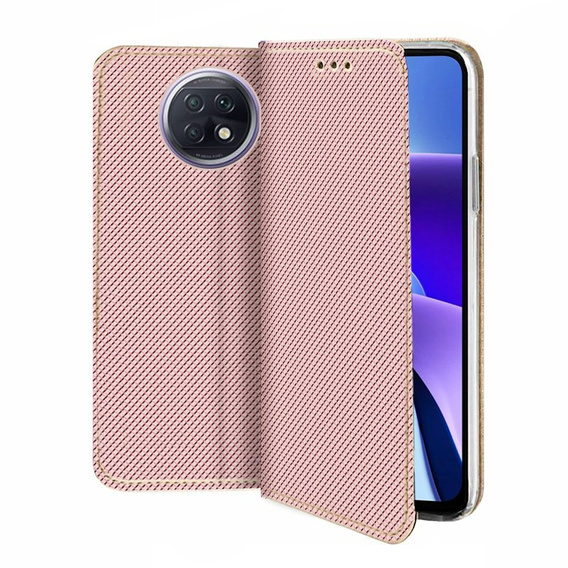 Чехол Wallet до Xiaomi Redmi Note 9T 5G, Rose Gold