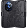 Чохол-книжка для Realme 12 Pro 5G / 12 Pro+ 5G, Butterfly, чорний