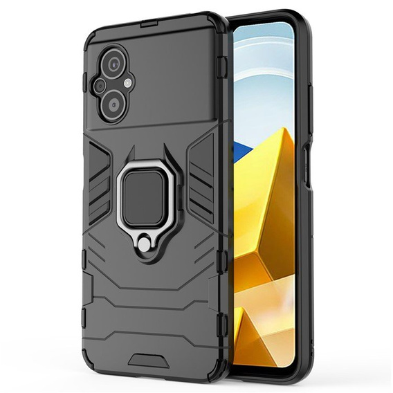 Чoхол до Xiaomi Poco M5 4G, Kickstand Ring, чорний