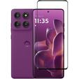 3D загартоване скло для Motorola Edge 60 Pro, чорна рамка