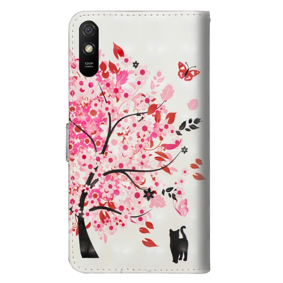 Etui Flexi Book do Xiaomi Redmi 9A, Flower Tree