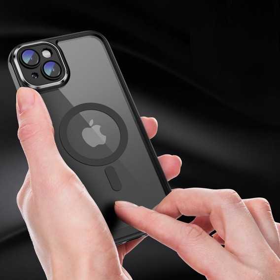 Чехол для iPhone 15 Plus, ERBORD Impact Guard, MagSafe, чёрный