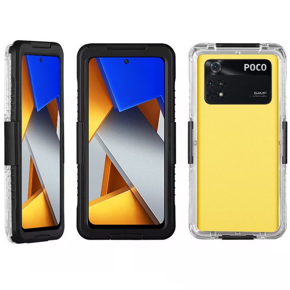 Водонепроникний чохол IP68 для Xiaomi poco M4 Pro 4G, Black