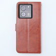 Откидной чехол для Xiaomi 13T / 13T Pro, Crazy Horse Wallet, коричневый
