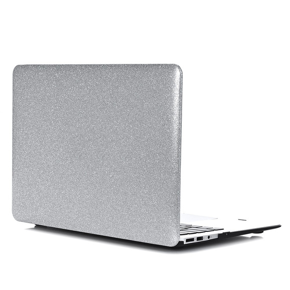 Чехол для MacBook Air 13.3 A2179 (2020), Glitter Hard Case, Silver