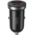 Автомобільний зарядний пристрій XO TZ08, 2xUSB 2.1A + кабель UBS-C, чорний + кабель Lightning