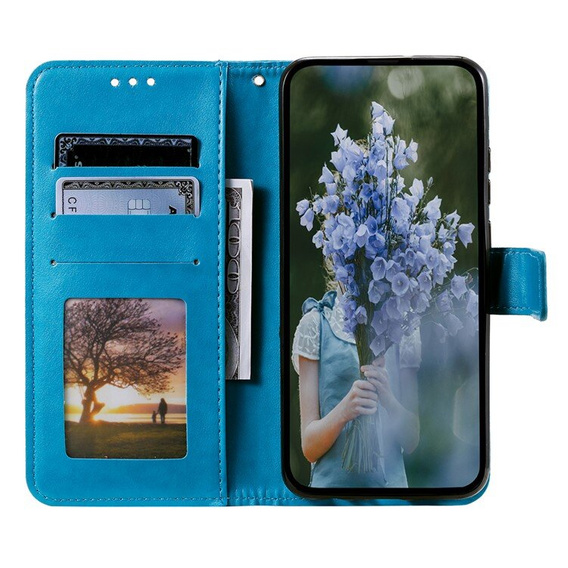 Откидной чехол для Samsung Galaxy A55 5G, Mandala Flower, зелёный