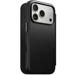Чехол Nomad для iPhone 17 Pro Max, современный кожаный фолиант, черный