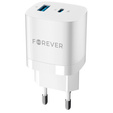 Зарядний пристрій Forcell 65W GaN 2x USB C 1x USB A , White