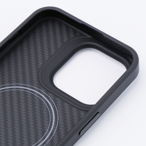 Чохол для iPhone 15 Pro Max, Aramid Fiber Cover, чорний