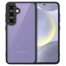 Чохол для Samsung Galaxy S24+ Plus, Fusion Hybrid, із захистом камери, прозорий / чорний