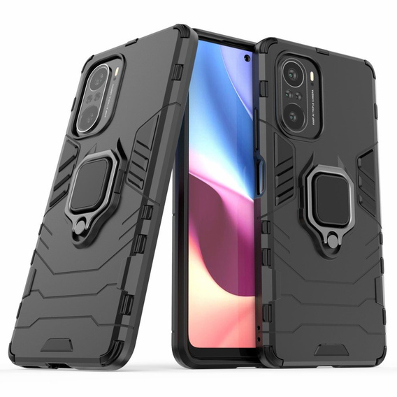 Чoхол до Xiaomi Mi 11i / POCO F3, Kickstand Ring, чорний