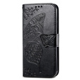 Чохол-книжка для Motorola Moto G14, Butterfly, чорний