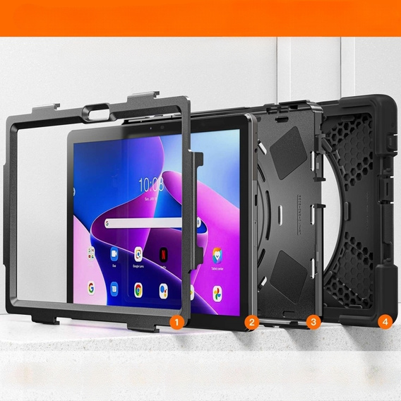 Чохол для Lenovo Tab M10 Gen 3 TB-328FU / TB-328XU, Kickstand 360, Black