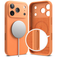 Чехол Ringke для iPhone 17 Pro Max, силиконовый магнитный MagSafe, мандариновый