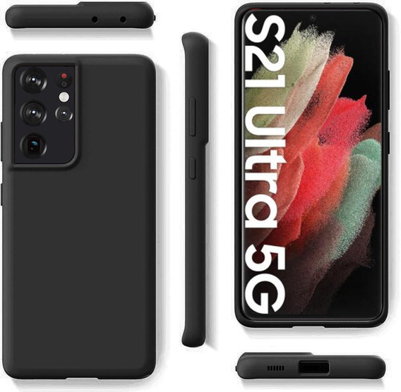 Чoхол до Samsung Galaxy S21 Ultra, Silicone Lite, чорний