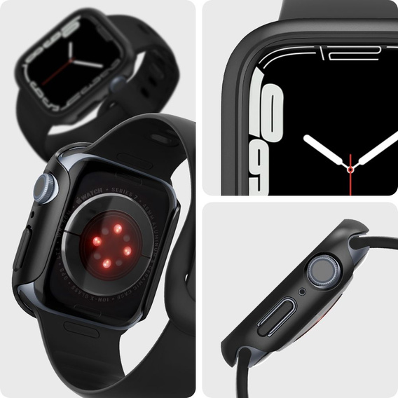 Чохол SPIGEN до Apple Watch 7 45MM, Thin Fit, Black