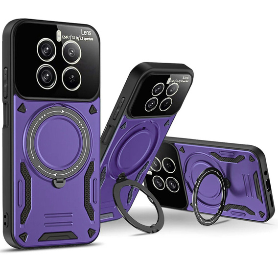 Броньований чохол для Realme 12 Pro 5G / 12 Pro+ 5G, Magnetic Ring, фіолетовий