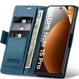 Чохол з клапаном ERBORD Glossy Litchi для Xiaomi Redmi Note 15 Pro 4G