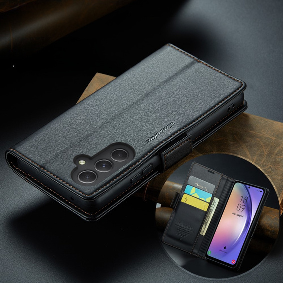CASE фліп-чохол для Samsung Galaxy A54 5G, Litchi Wallet, чорний
