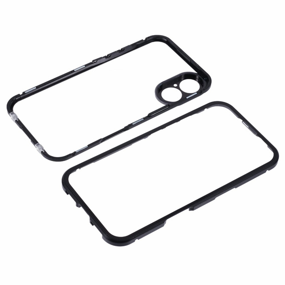 Чохол для iPhone 16, Magnetic Dual Glass, чорний