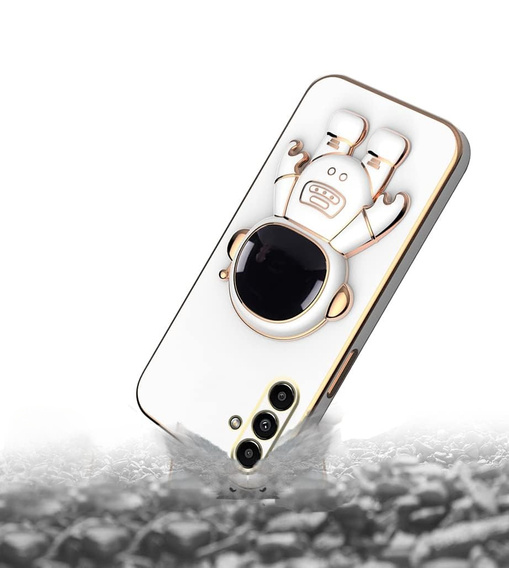 Чехол до Samsung Galaxy A56 5G, Astronaut, белый