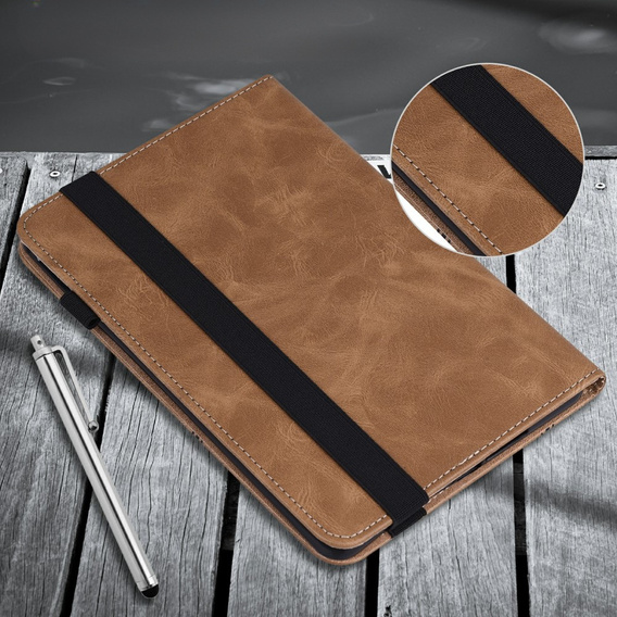 Чохол для Lenovo Tab M10 Plus TB-X606F, Classic, з місцем для стилуса, коричневий
