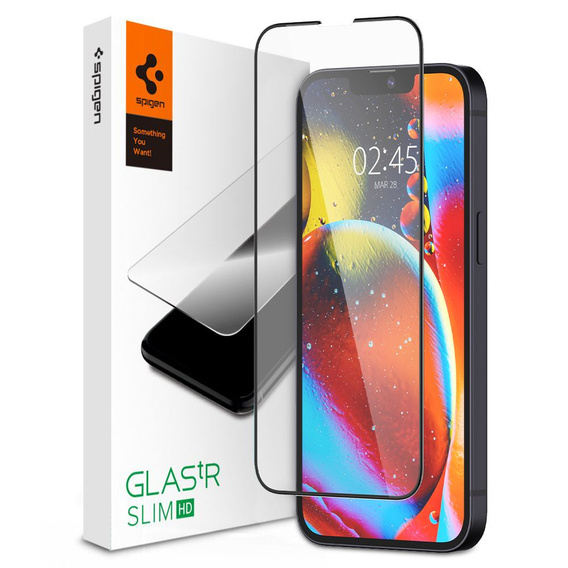 Стекло Spigen Glass TR Slim FC iPhone 13 Mini, Black