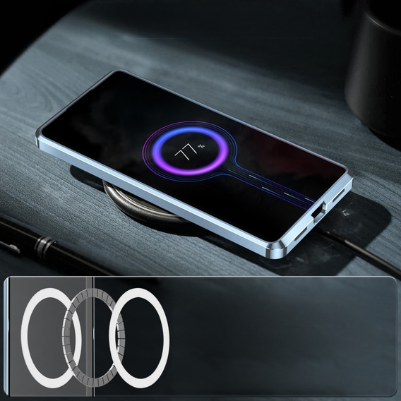 Защитный чехол для камеры Samsung Galaxy S23 Ultra, CamShield MagSafe, прозрачный / синий