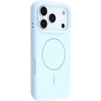 Силиконовый чехол для iPhone 17 Pro, для MagSafe, противоударный, синий
