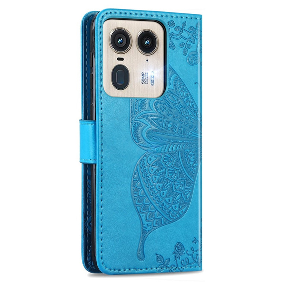 Чохол-книжка для Motorola Edge 50 Ultra, Butterfly, м'яти
