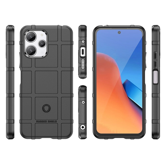 Чoхол до Xiaomi Redmi 12 4G, Rugged Shield, чорний