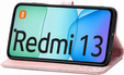 Чохол-книжка для Xiaomi Redmi 13, Mandala, рожевий