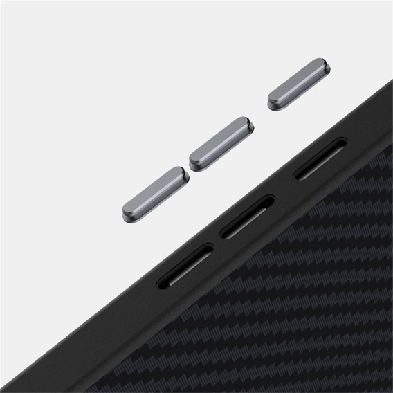 Чохол для Google Pixel 10 / 10 Pro, ABEEL, для MagSafe, з карбоновою текстурою, чорний
