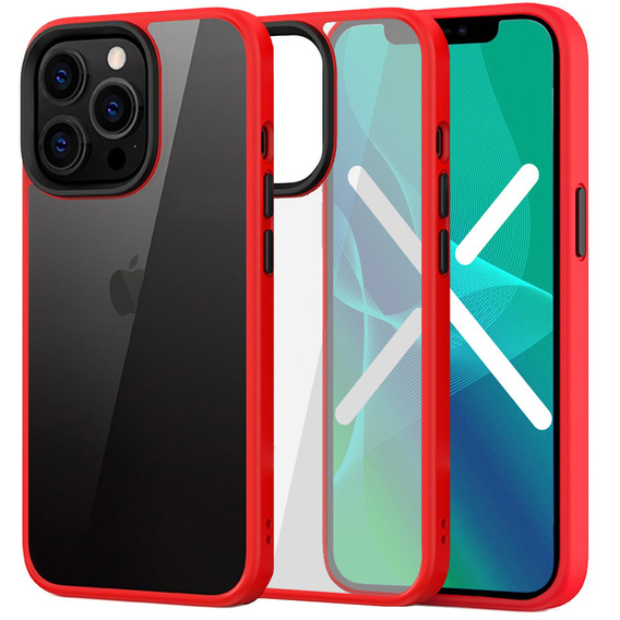 Чехол до iPhone 13 Pro, ERBORD Hybrid Case, красный