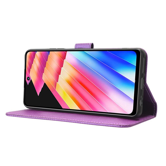 Откидной чехол для Infinix Hot 30i, Wallet Smart Magnet, фиолетовый