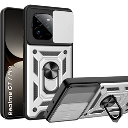 Чохол NOX Camera Slide Realme GT 7 Pro, CamShield Slide, сріблястий