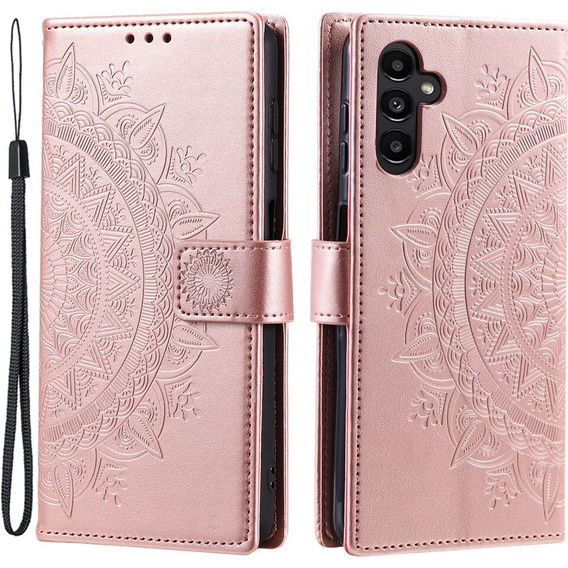 Откидной чехол для Samsung Galaxy A05s 4G, Mandala, синий