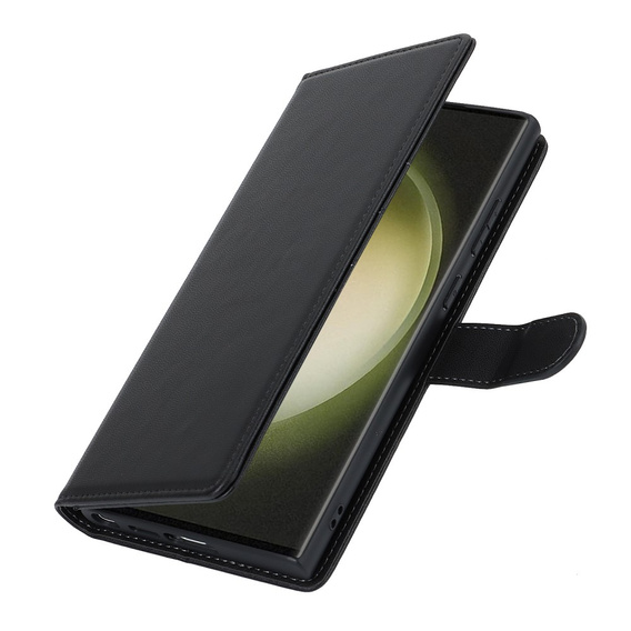 Чехол с откидной крышкой для Samsung Galaxy S23 Ultra, бумажник, для MagSafe, чёрный