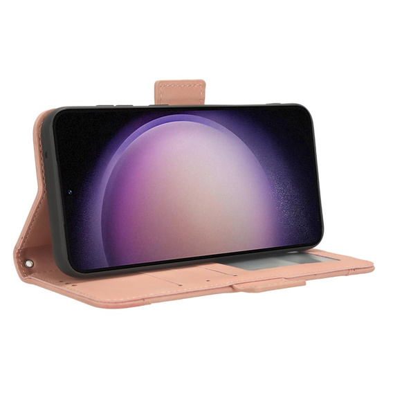 Откидной чехол для Samsung Galaxy S23 FE, Card Slot, розовый