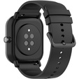 Силиконовый ремешок 20mm, Black/Black Buckle