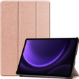 Чехол для Samsung Galaxy Tab S9 FE, Tri-fold, розовый rose gold