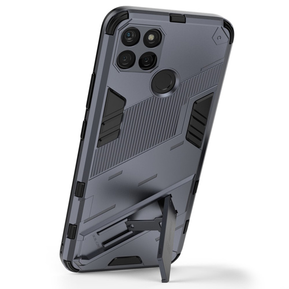 Чехол для Realme C21Y/C25Y, Military kickstand, синий