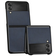 Чохол Cowhide Grain до Samsung Galaxy Z Flip 3,, Blue
