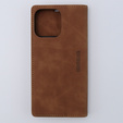 Чохол для iPhone 15 Pro Max, ERBORD Vintage, гаманець з клапаном, коричневий