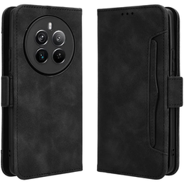 Откидной чехол для Realme 12 Pro 5G / 12 Pro+ 5G, Card Slot, чёрный