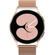Металический браслет с чехлом для часов Samsung Galaxy Watch 4 Classic 46mm, Rose Gold