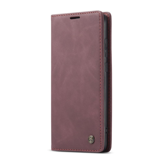 Чехол CASEME для Xiaomi Redmi Note 8 Pro, Leather Wallet Case, красный