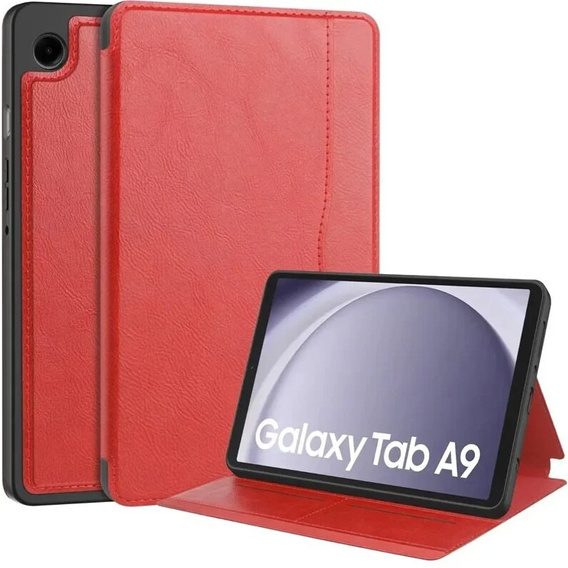 Чехол до Samsung Galaxy Tab A9, Business Card, красный